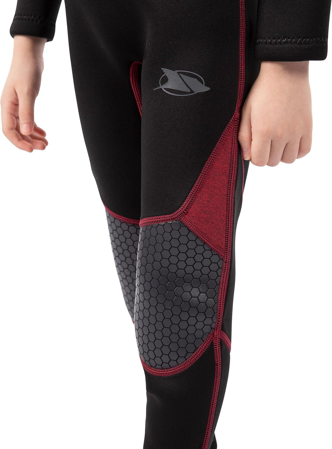 Trespass Amigo Neoprenanzug für Jungen, volle Länge, 3 mm, ergonomische Passform Merlot Marl 9 -10 J