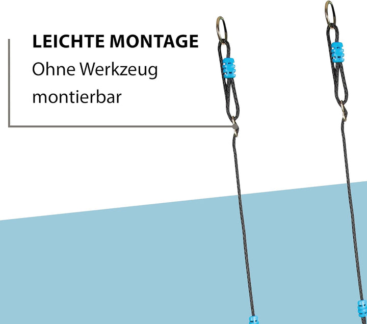 Hudora 72168/00 Nestschaukel, schwarz/blau, 110 cm, 110 cm