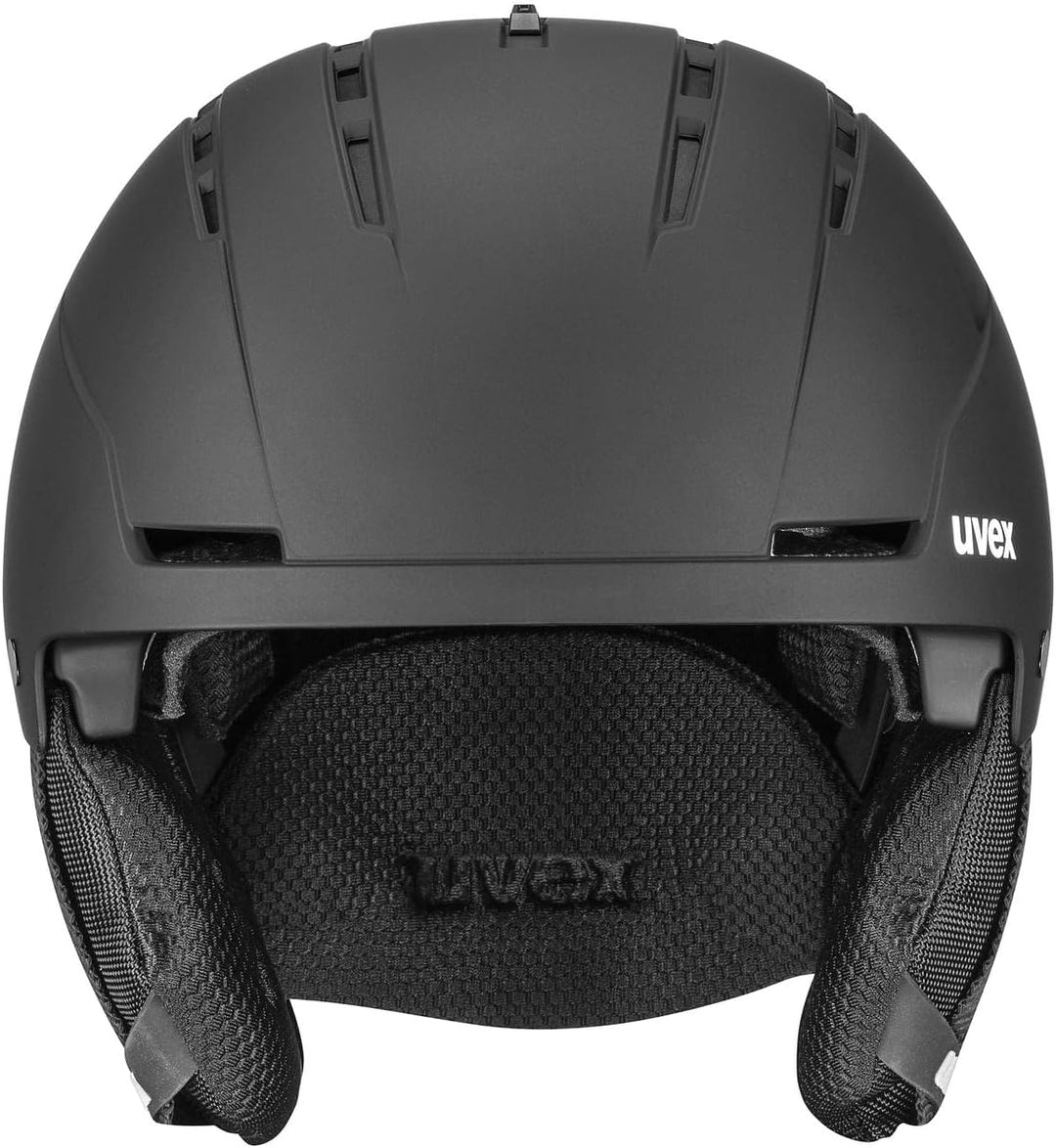 uvex rocket jr visor - Skihelm für Kinder - mit Visier - individuelle Grössenanpassung black matt 51