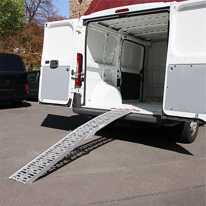 Tubiaz 1X Auffahrrampe,Klappbar Verladerampe, rutschfeste Verladeschiene, 340kg Auffahrrampen,Auto L