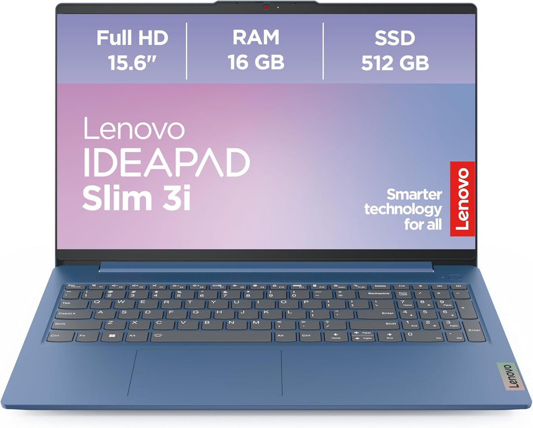 Lenovo IdeaPad Slim 3i Laptop | 15.6" Full HD Display | Intel UHD Grafik | Intel Core i5 | 16GB RAM