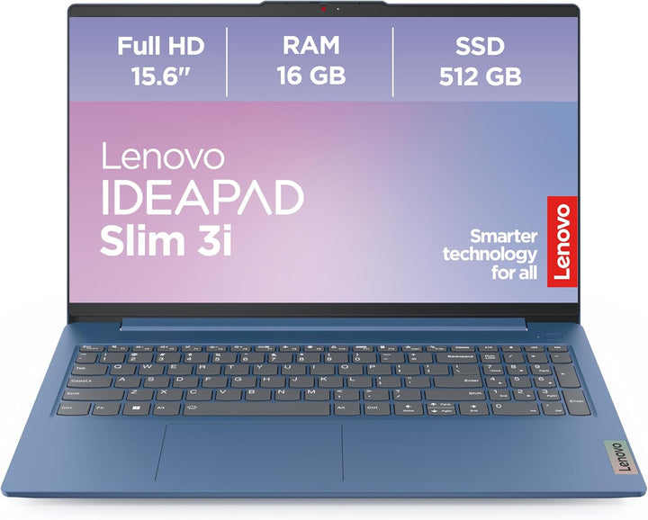 Lenovo IdeaPad Slim 3i Laptop | 15.6" Full HD Display | Intel UHD Grafik | Intel Core i5 | 16GB RAM
