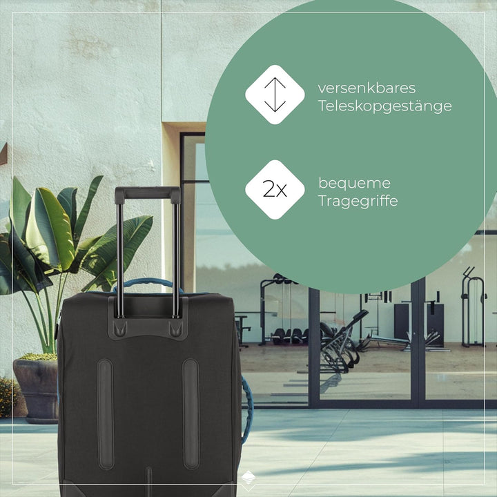 travelite Trolley Reisetasche Grösse S Handgepäck, Gepäck Serie KICK OFF: Praktische Reisetasche mit