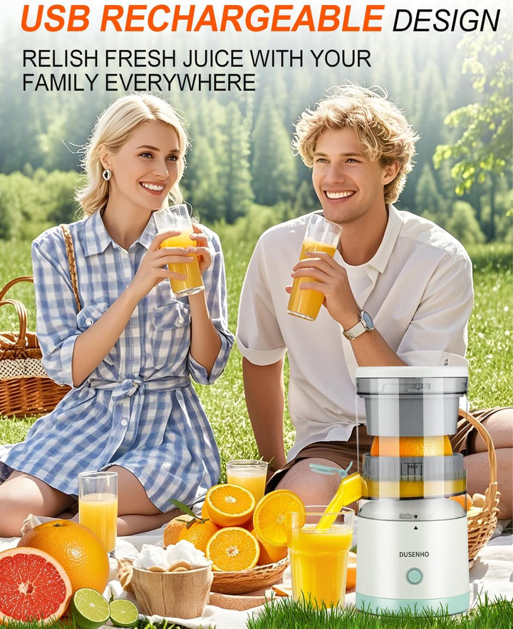 Zitronenpresse Elektrisch Orangenpresse Saftpresse Elektrisch Zitruspresse Tragbare USB-Aufladung Ju