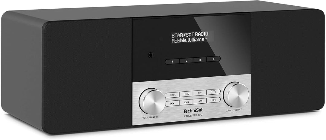 TechniSat CABLESTAR 400 - Stereoradio für unverschlüsselte Digitale Radioprogramme via Kabel (incl.