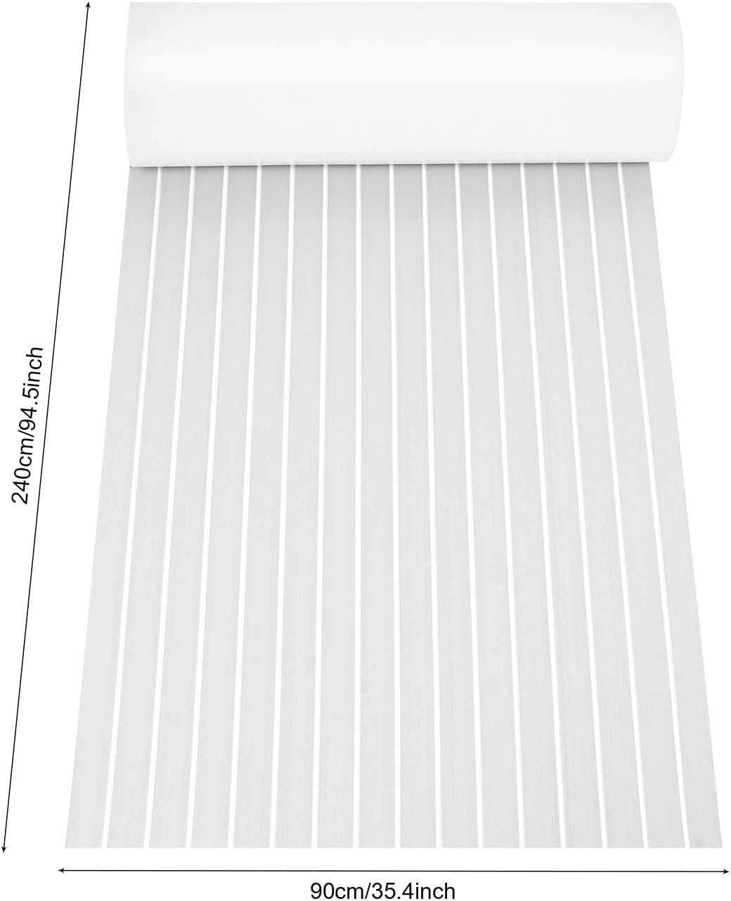 BJTDLLX Eva Schaum Teak Decking Boots Bodenbelag Selbstklebend rutschfeste Matten Blatt Bootsfussbod