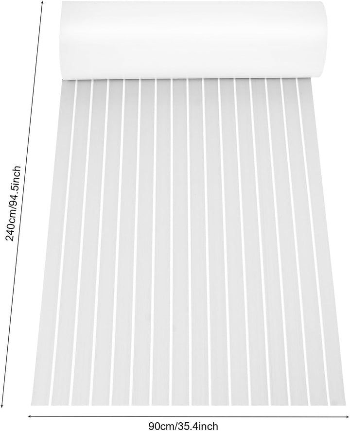 BJTDLLX Eva Schaum Teak Decking Boots Bodenbelag Selbstklebend rutschfeste Matten Blatt Bootsfussbod