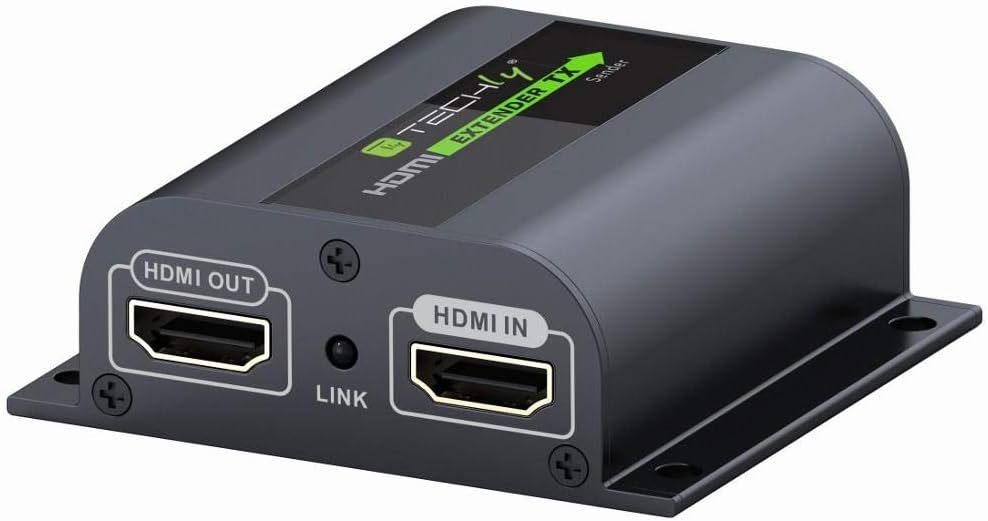 Techly IDATA EX-HL21D HDMI Extender/Splitter, Schwarz