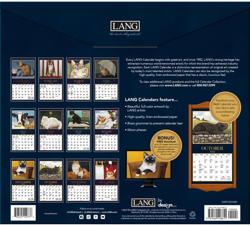 American Cat Wandkalender 2024, 2024