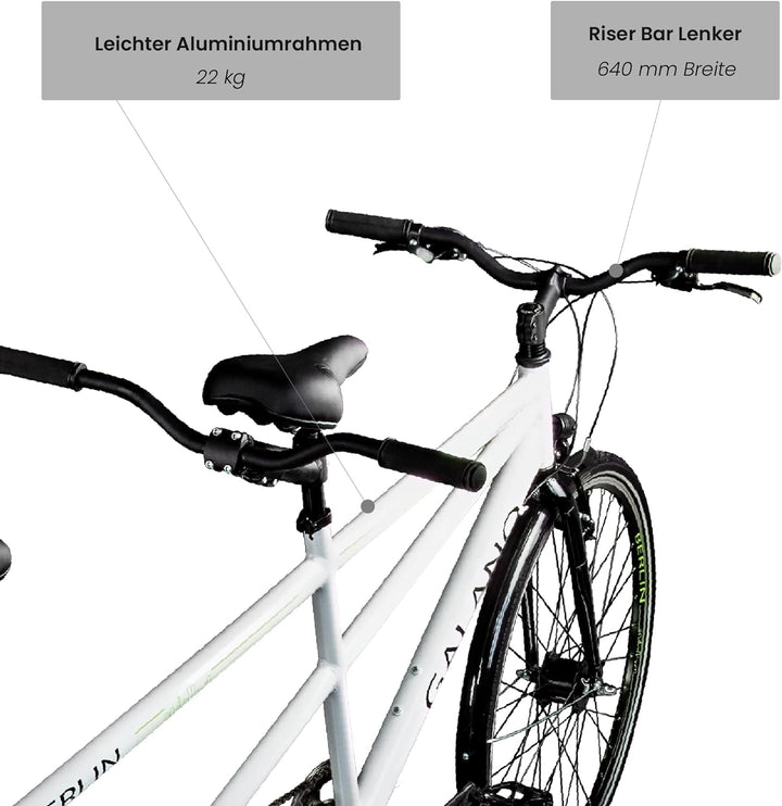 Galano Tandem Fahrrad 2 Personen Trekkingrad 21 Gang ab 150 cm Trekkingfahrrad Damen und Herren 28 Z