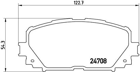 Brembo P 83 101 Bremsbelagsatz, Scheibenbremse - (4-teilig)