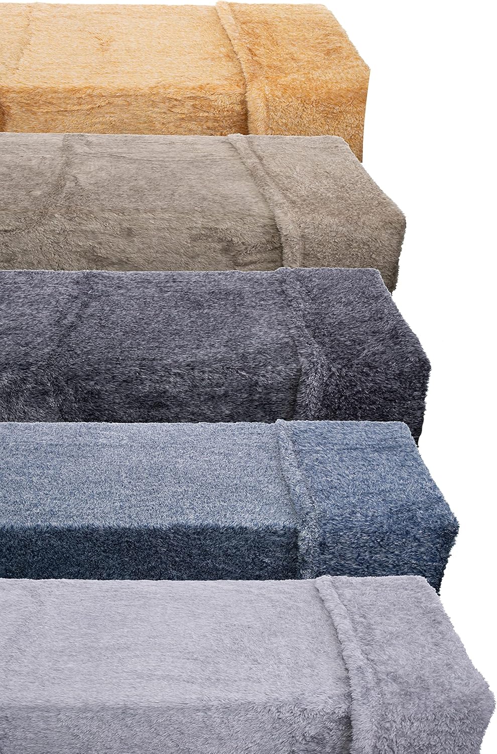 Brandsseller Teddyfleece Kuscheldecke | Melange | Flauschig Beidseitig | Hochwertige Weiche Wohndeck