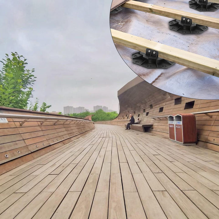 Tubiaz 10 Stück Stelzlager höhenverstellbar 18-30mm,Tragfähigkeit von 600kg,sind perfekt für Terrass