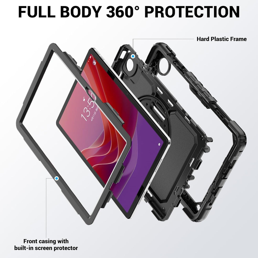 SEYMAC Hülle für Lenovo Tab M11 2024 (TB-330FU/TB-331FC), Stossfeste für Lenovo Tab M11 Hülle mit Di