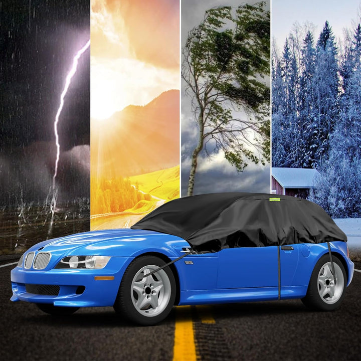 Autoabdeckung Wasserdicht Ersatz für BMW Z3 E36/7 1996–2002, Halbgarage, Autohülle Autoplane, Winddi