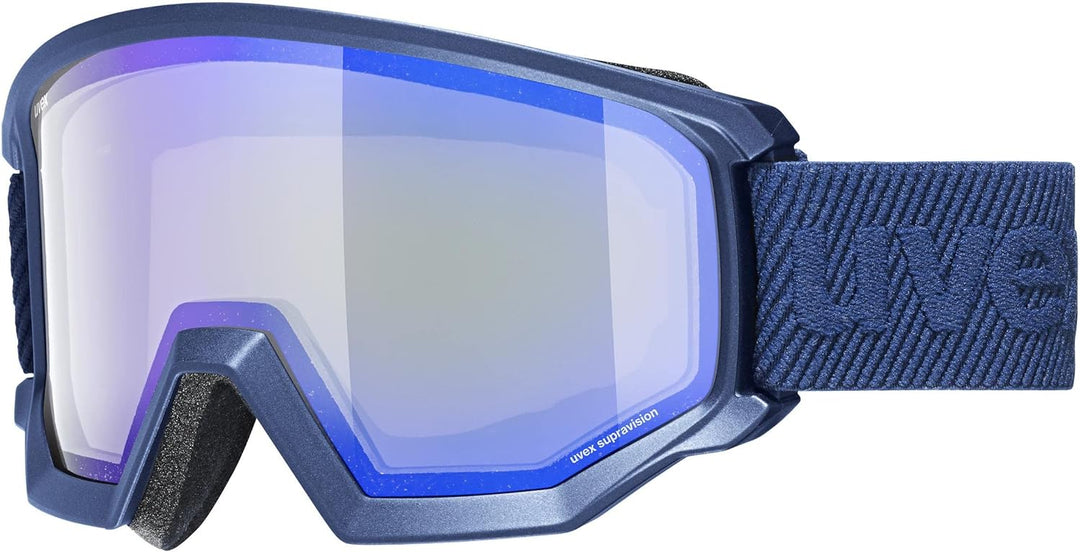 uvex Unisex Athletic Fm Skibrille (1er Pack) Einheitsgrösse navy matt/blue-radar, Einheitsgrösse nav