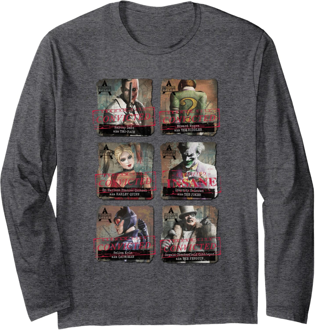 Batman: Arkham City Arkham Lineup Langarmshirt