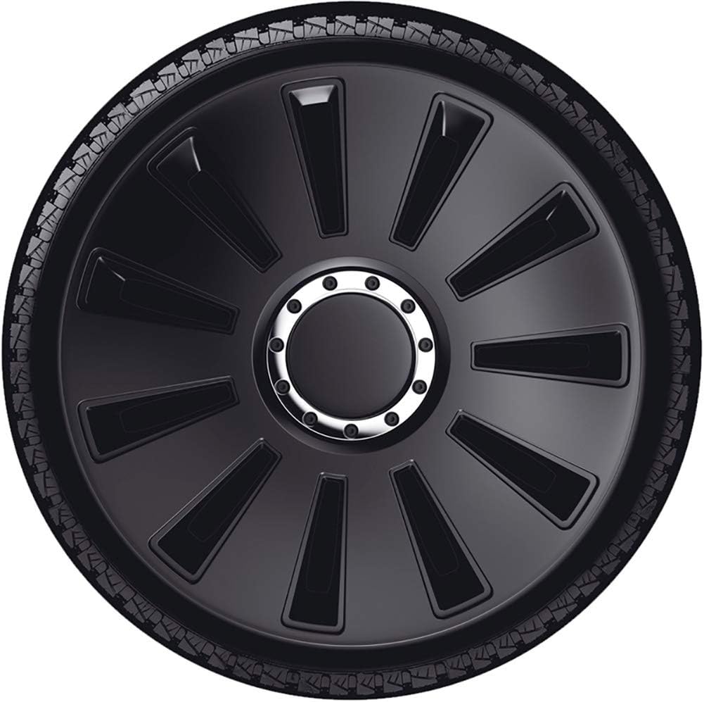 AUTO-STYLE Satz Radzierblenden Silverstone Pro 17-Zoll Schwarz 17-inch Schwarz, 17-inch Schwarz