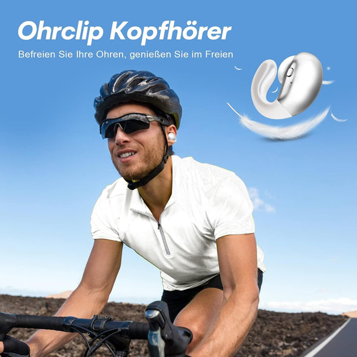 Open Ear Kopfhörer kabellos Bluetooth Luftleitung Knochenschall Sportkopfhörer Wireless Ear Clip Bon