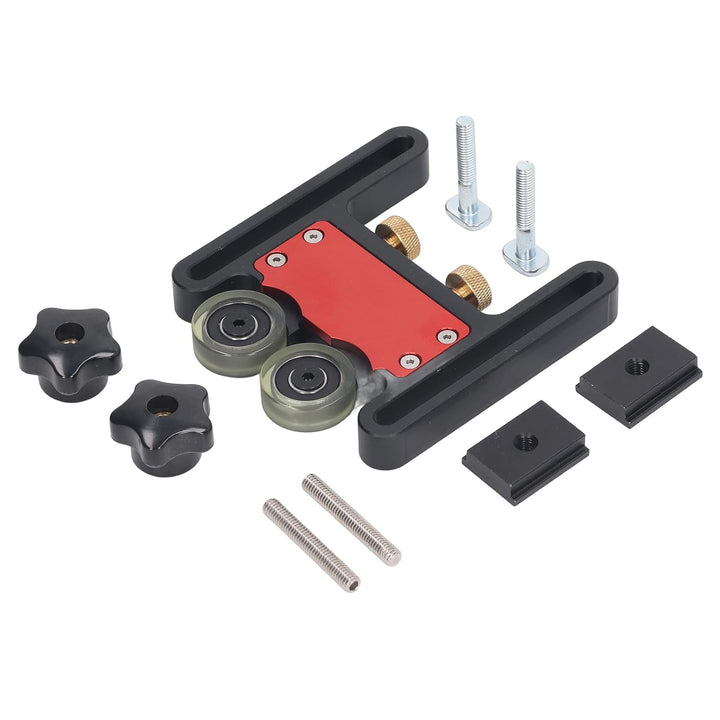 Featherboard Verstellbare Gleitrolle für Oberfräsen, Tischkreissägen, Frästische und Bandsägen, Holz