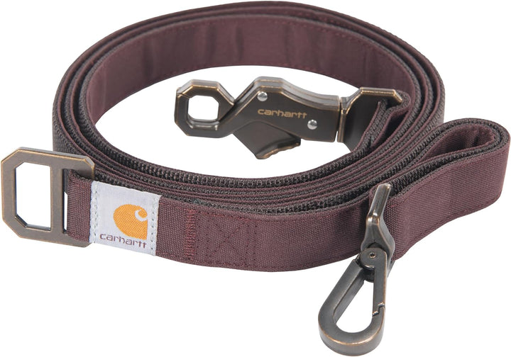 Carhartt Nylon Duck Dog Leash, Deep Wine, Large Braun Large, Braun Large