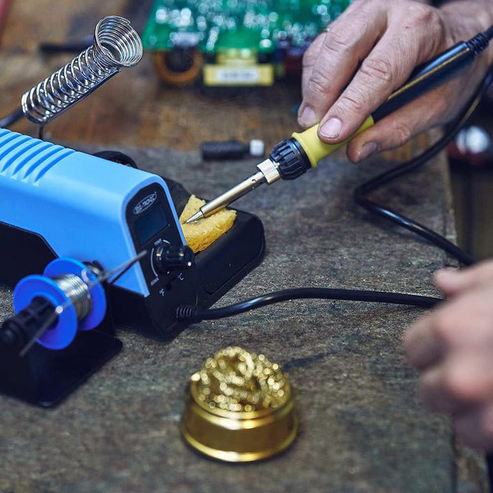 edi-tronic Digitale regelbare Lötstation 480°C 30W Lötkolben Löten Lötzinn Lötschwamm