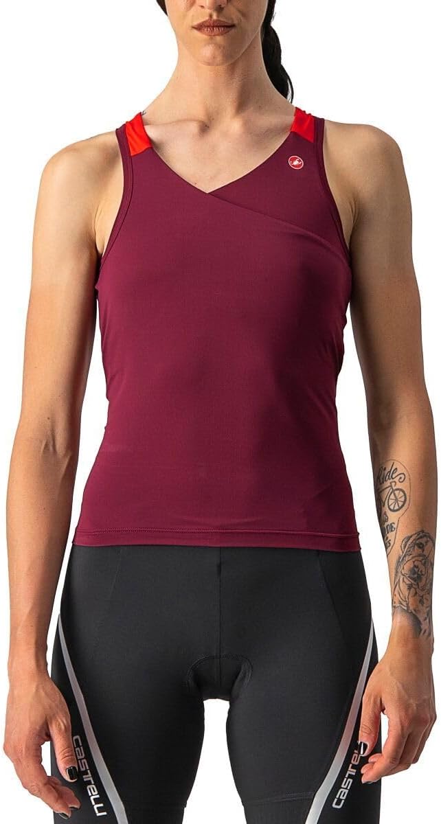 Castelli Damen Solaris Top Sweatshirt XS Bordeaux/Rot, XS Bordeaux/Rot