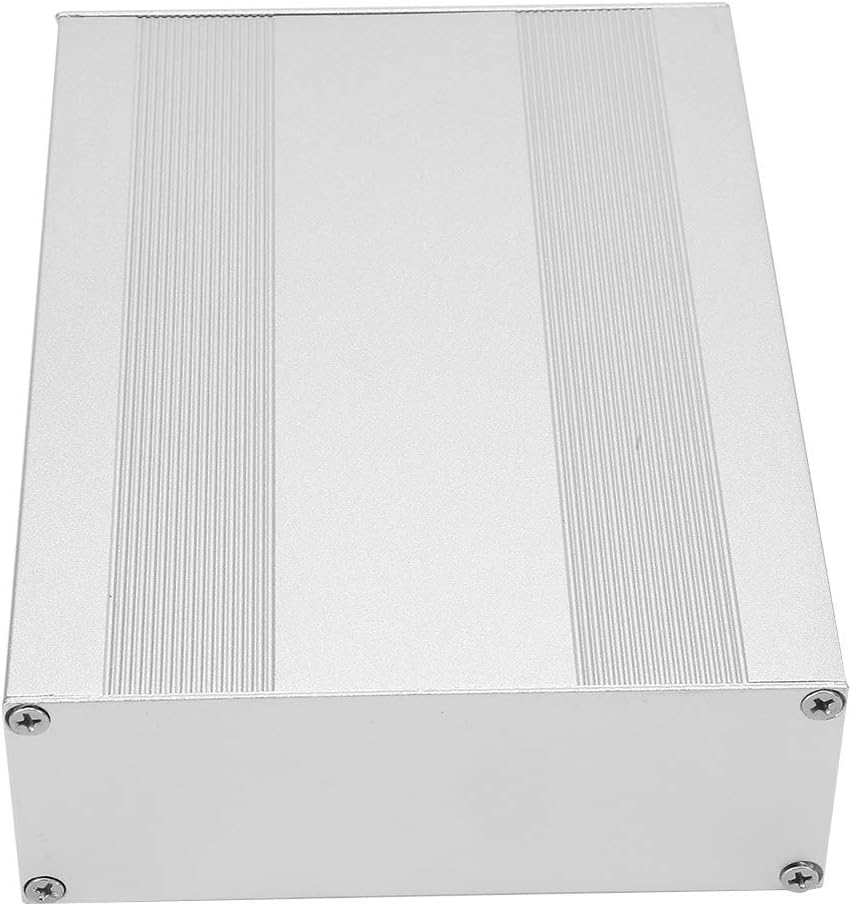 Aluminiumkasten PCB Instrumenten Kühlbox Electronic Project Case 54×145 ×200mm, Silber