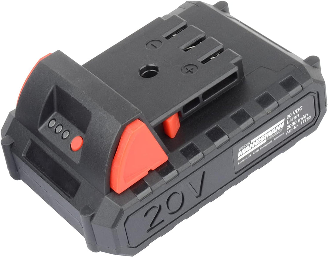 Brüder Mannesmann Ersatzakku, 20 Volt für Akku-Rasentrimmer 20 Volt, Artikelnummer M17782 | M17783