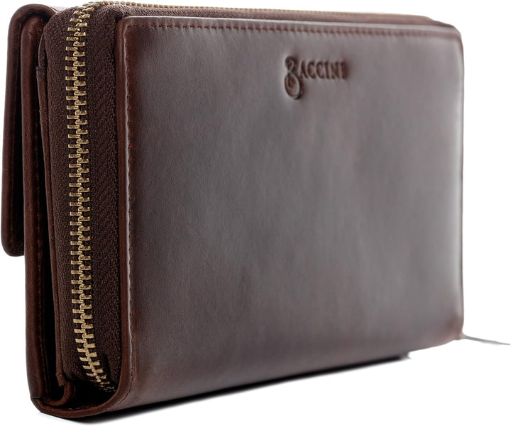 BACCINI Geldbörse Damen mit vielen Fächern LIA aus Premium Leder I Portemonnaie gross für Damen I Ge