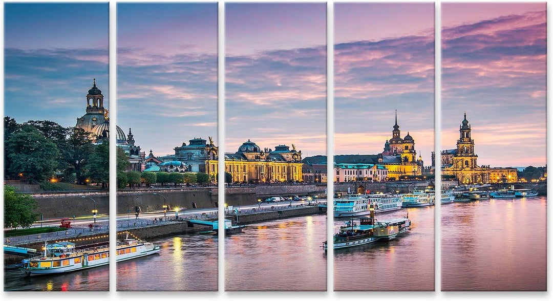 islandburner Bild auf Leinwand Dresden Deutschland Über Der Elbe Bilder Wandbilder Poster Leinwand 1