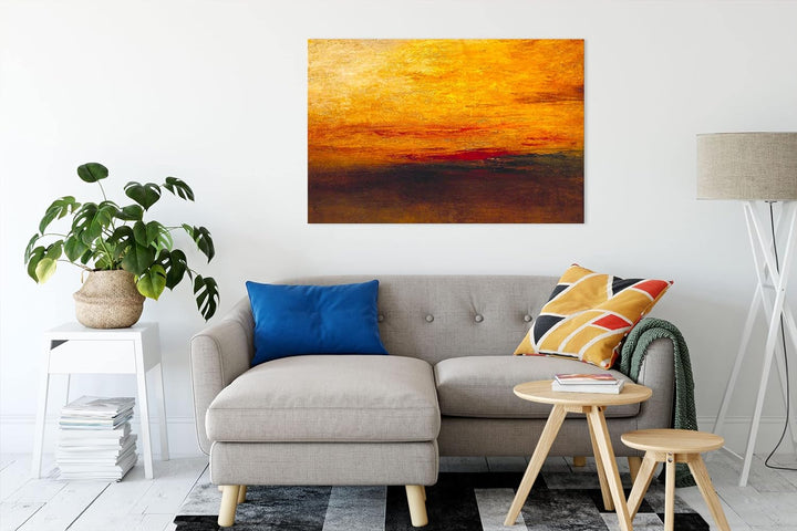 Generisch William Turner - Sunset  als Leinwandbild / Grösse: 100x70 cm / Wandbild / Kunstdruck / fe