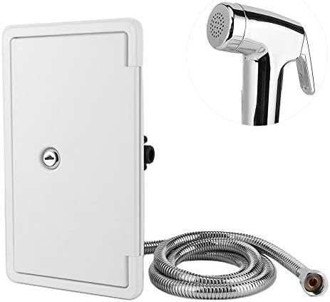 EBTOOLS RV-Dusche, Aussenduschkabine Heiss-Kaltschalter RV-Duschkopf mit 2 Schlüsseln Kit für Marine