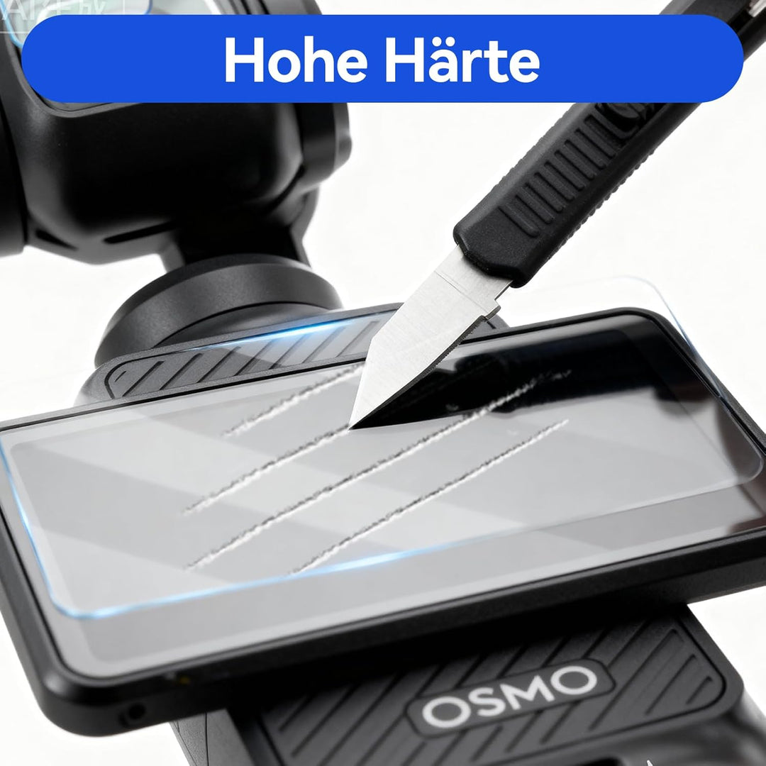 DJI Osmo Pocket 3 Zubehör, Tasche + Objektivschutz + Displayschutzfolie, Tragbarer Aufbewahrungs Kof