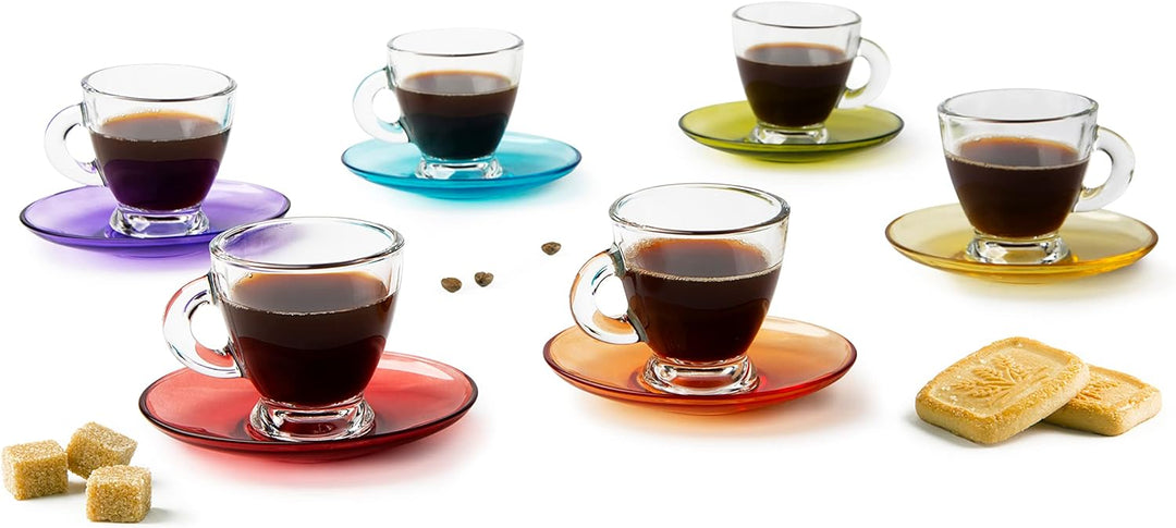 Excelsa Istanbul Kaffeetassen mit Untertasse, 6 Stück