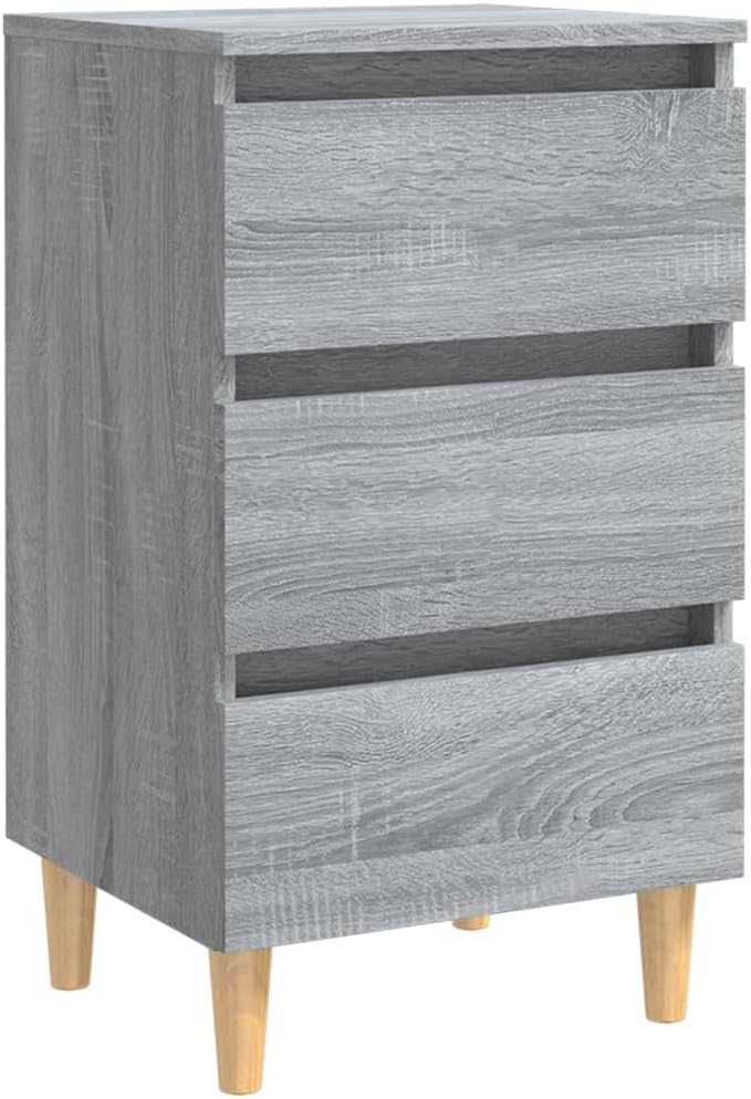 FIRBNUS Bedside Table Nachtkonsole Beistelltisch mit Stauraum Night Stand Nachttisch mit Massivholz-