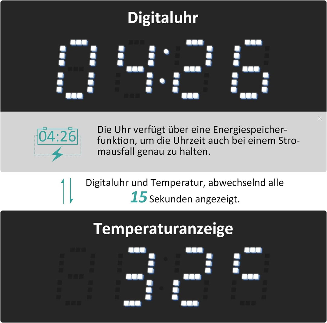 EMKE LED Badspiegel Rund ф80cm Spiegel mit Beleuchtung Runder Badspiegel Schwarzer mit Touch, Antibe