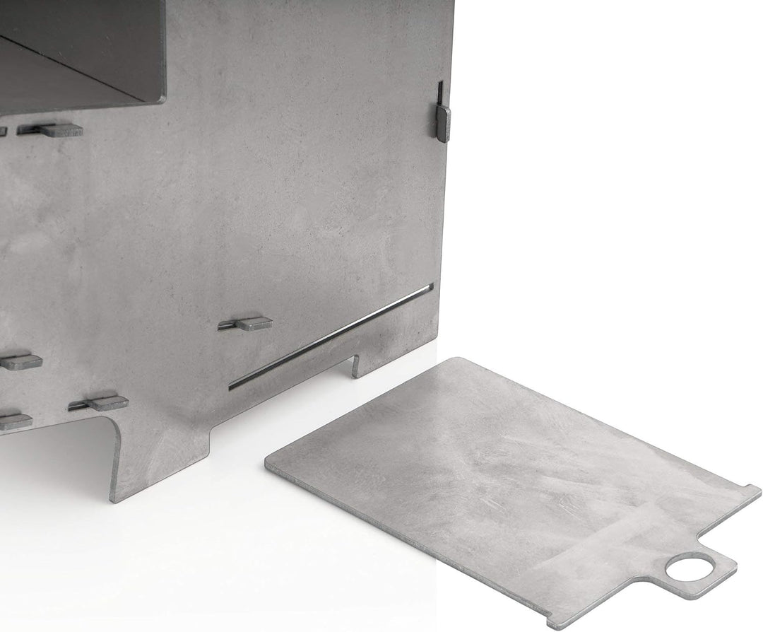 BBQ-Toro Raketenofen Rakete #5 | Rocket Stove Stecksystem aus massivem 2-mm-dickem Stahl | Ofen zum