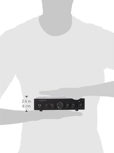 MONACOR SA-50 Kompakter Universal Stereo-Verstärker schwarz, 254620 Single, Single