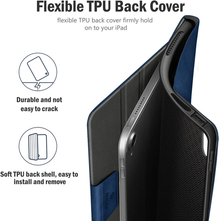 Antbox Hülle für iPad 10 Generation 2022 10,9 Zoll mit stifthalter Apple Pencil Halter Auto Schlaf/W