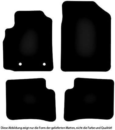 Bär-AfC Auto Fussmatten Classic passend für Toyota Yaris P1 1999-2005 5-türig, Autoteppiche Nadelvli