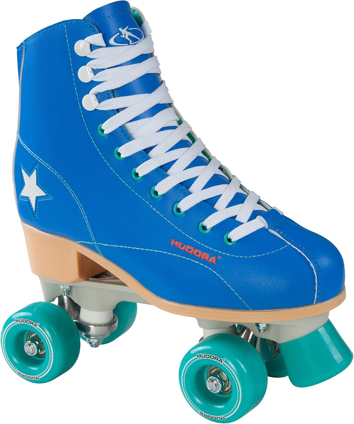 HUDORA Disco Rollerskates Rollschuh Blau/Grün 36 Rollschuh, Blau/Grün 36 Rollschuh