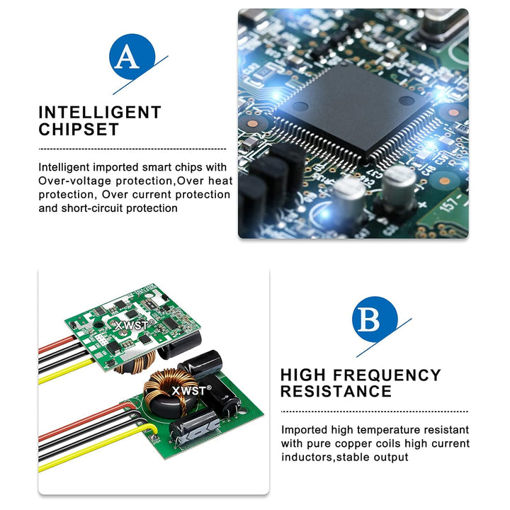 XWST DC DC 36V 48V auf 24V Spannungsregler 40A 960W Wechselrichter 30-60V zu 24V Abwärtstransformato