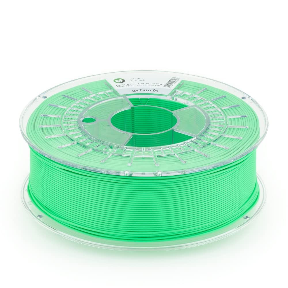 extrudr® PLA NX2 MATT ø1.75mm (1kg) 'SIGNAL GRÜN MATT' - 3D Drucker Filament - Made in Austria