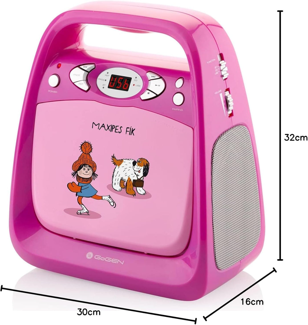 GoGEN Karaoke CD-Player I Maxipes I Bluetooth I USB Port I Karaokemikrofon I Kopfhöreranschluss I Ka
