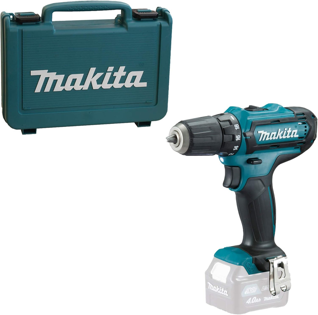 Makita Akku-Bohrschrauber DF333DZK 12V ohne Akku ohne Lader im Transportkoffer