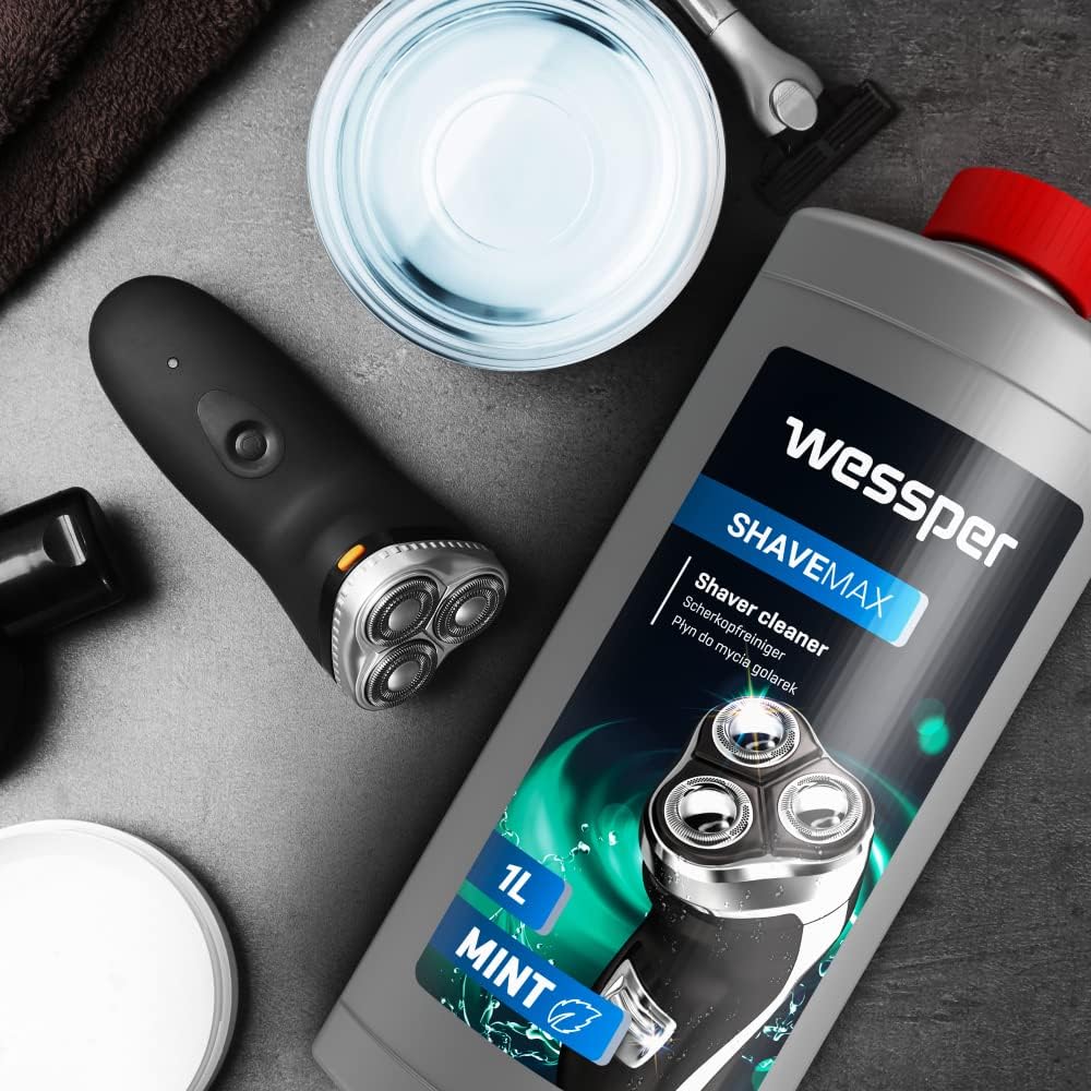 Wessper Scherkopfreiniger zum Nachfüllen geeignet für die Rasierer von Braun Clean & Renew Synchro A