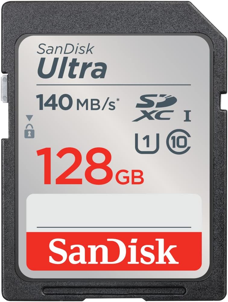 SanDisk Ultra SDXC UHS-I Speicherkarte 128 GB (Für Kompaktkameras der Einstiegs- und Mittelklasse, F