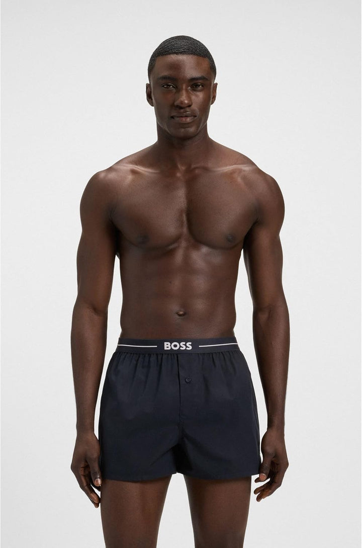 BOSS Herren Boxershorts, 2er Pack S New - Dark Blue405, S New - Dark Blue405