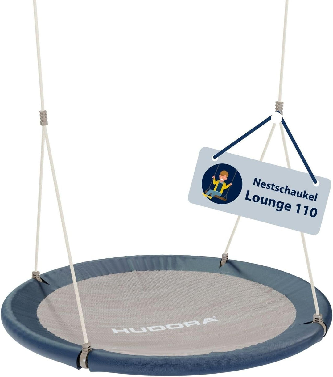 HUDORA Nestschaukel Lounge - Höhenverstellbare Nestschaukel mit 90/110cm Durchmesser für bis zu 150k